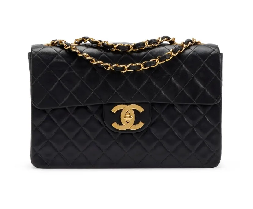 CHANEL VINTAGE JUMBO CLASSIC FLAP BAG