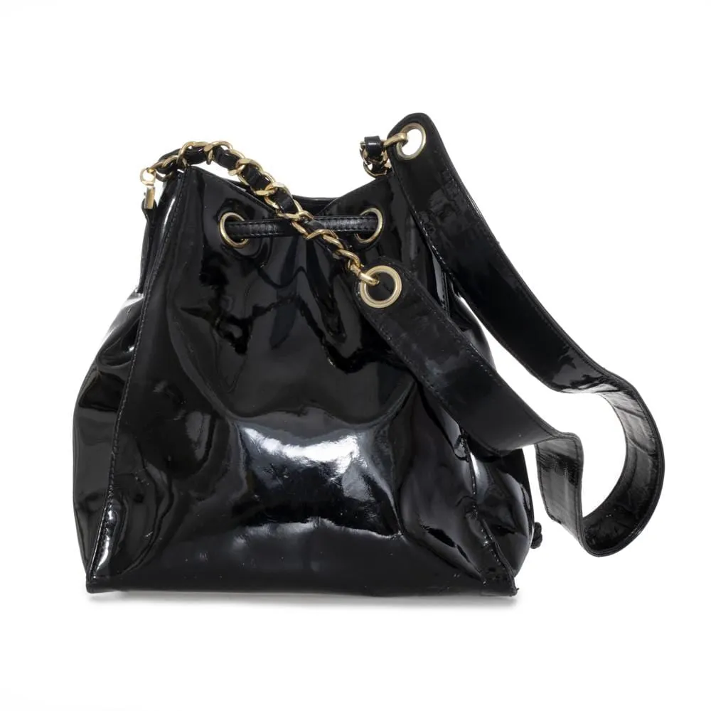 Chanel Vintage Patent Bucket Bag - AWL1421