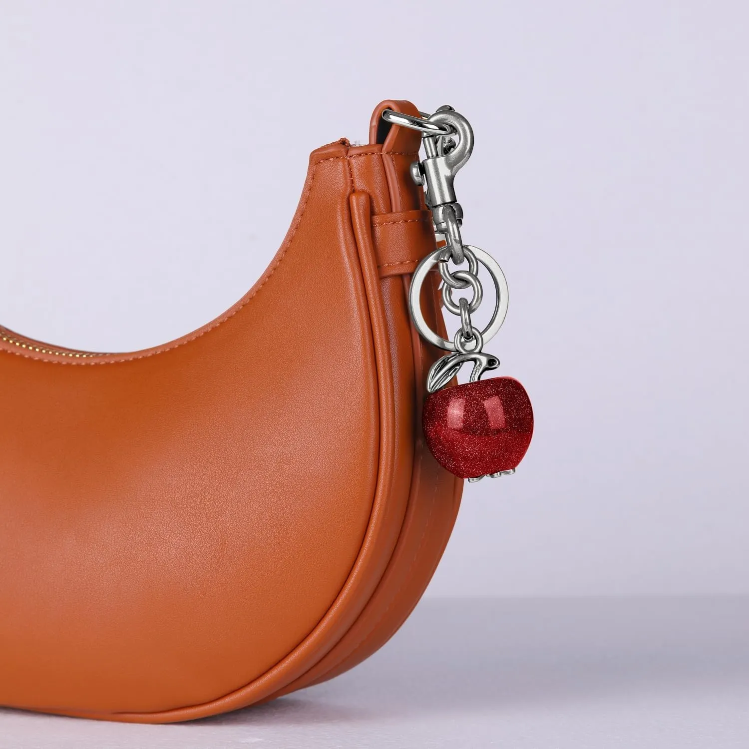 Cherry Bag Charm for Handbag Cute Cherry Keychain Accessories Mini Purse Charm for Women
