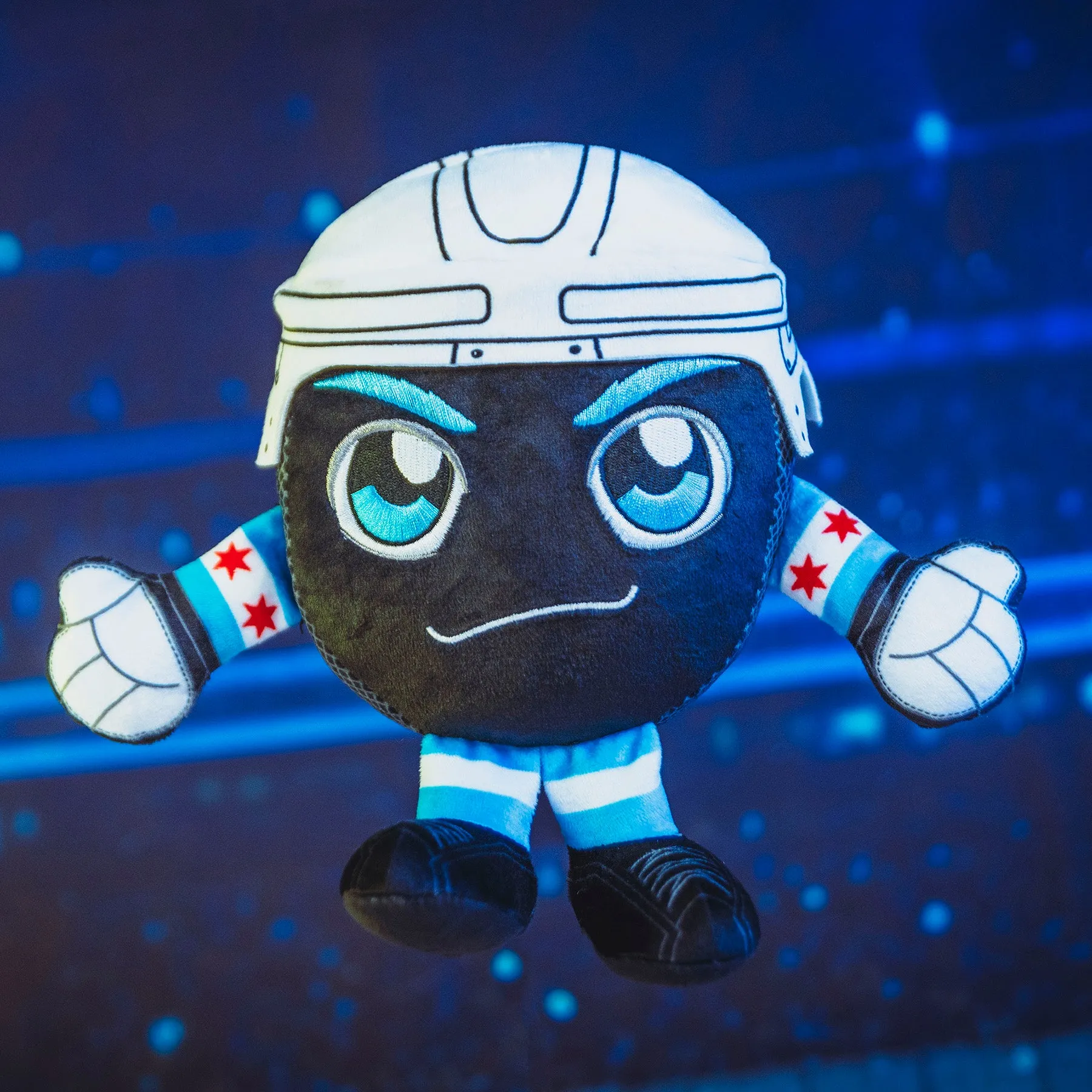 Chicago Blackhawks 8" Kuricha Hockey Puck Plush (4 Stars)