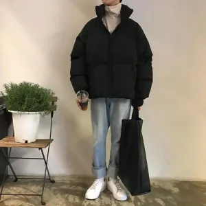 Chicmy-Korean style, Korean men's outfit, minimalist style, street fashion No. 241 OVERSIZE PUFFER JK