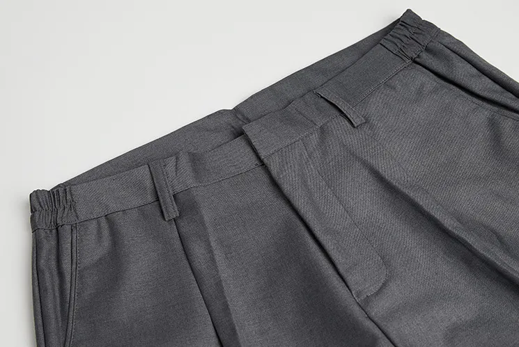 Chicmy-Korean style, Korean men's outfit, minimalist style, street fashion No. 3074 WIDE STRAIGHT LOOSE PANTS