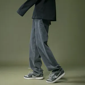 Chicmy-Korean style, Korean men's outfit, minimalist style, street fashion No. 5143 WIDE STRAIGHT JEANS