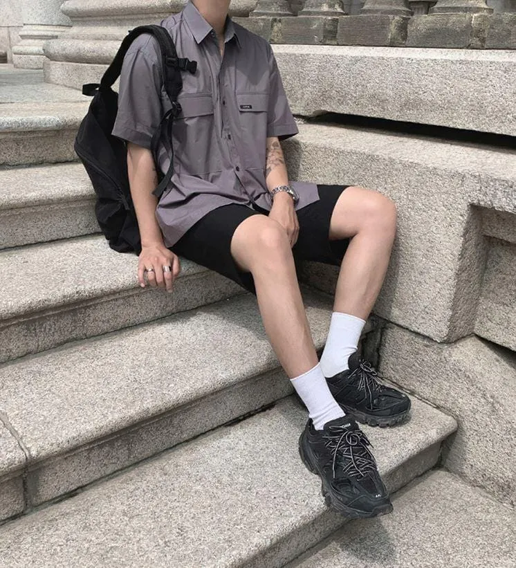 Chicmy-Korean style, Korean men's outfit, minimalist style, street fashion NO. 552 SHOS