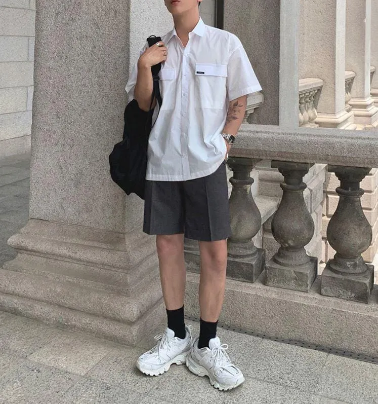 Chicmy-Korean style, Korean men's outfit, minimalist style, street fashion NO. 552 SHOS