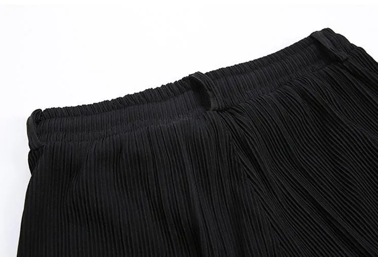 Chicmy-Korean style, Korean men's outfit, minimalist style, street fashion No. 922 PLEATED WIDE PANTS