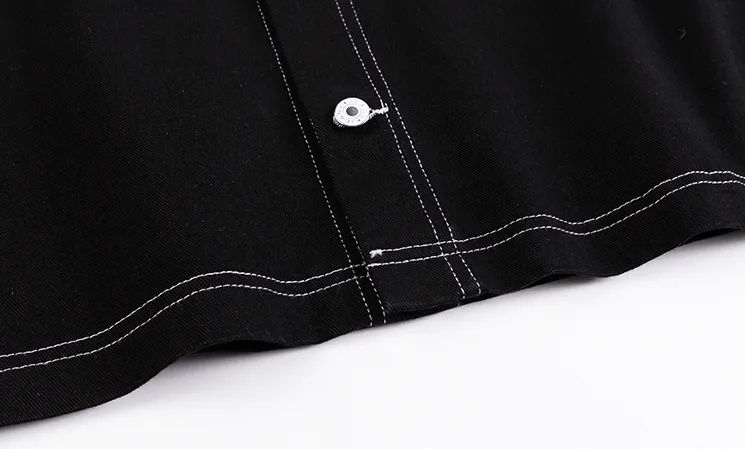 Chicmy-Korean style, Korean men's outfit, minimalist style, street fashion POCKET STITCHED DENIM JK