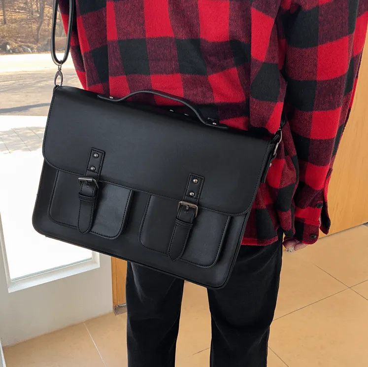Chicmy-Korean style, Korean men's outfit, minimalist style, street fashion SHOULDER SATCHEL BAG