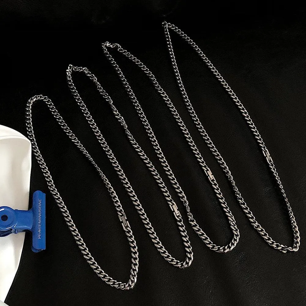 Chicmy-Korean style, Korean men's outfit, minimalist style, street fashion6MM CHAIN CUBAN NECKLACE