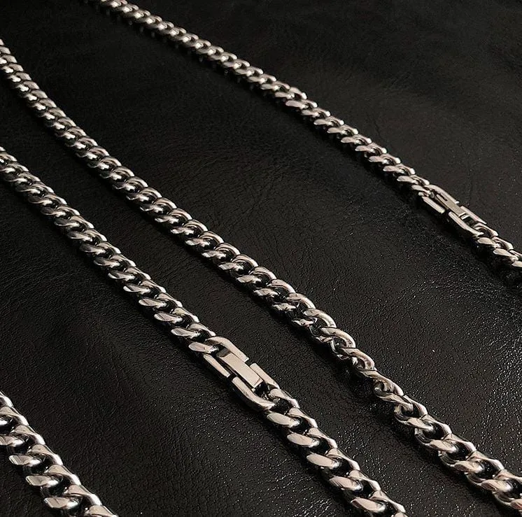 Chicmy-Korean style, Korean men's outfit, minimalist style, street fashion6MM CHAIN CUBAN NECKLACE