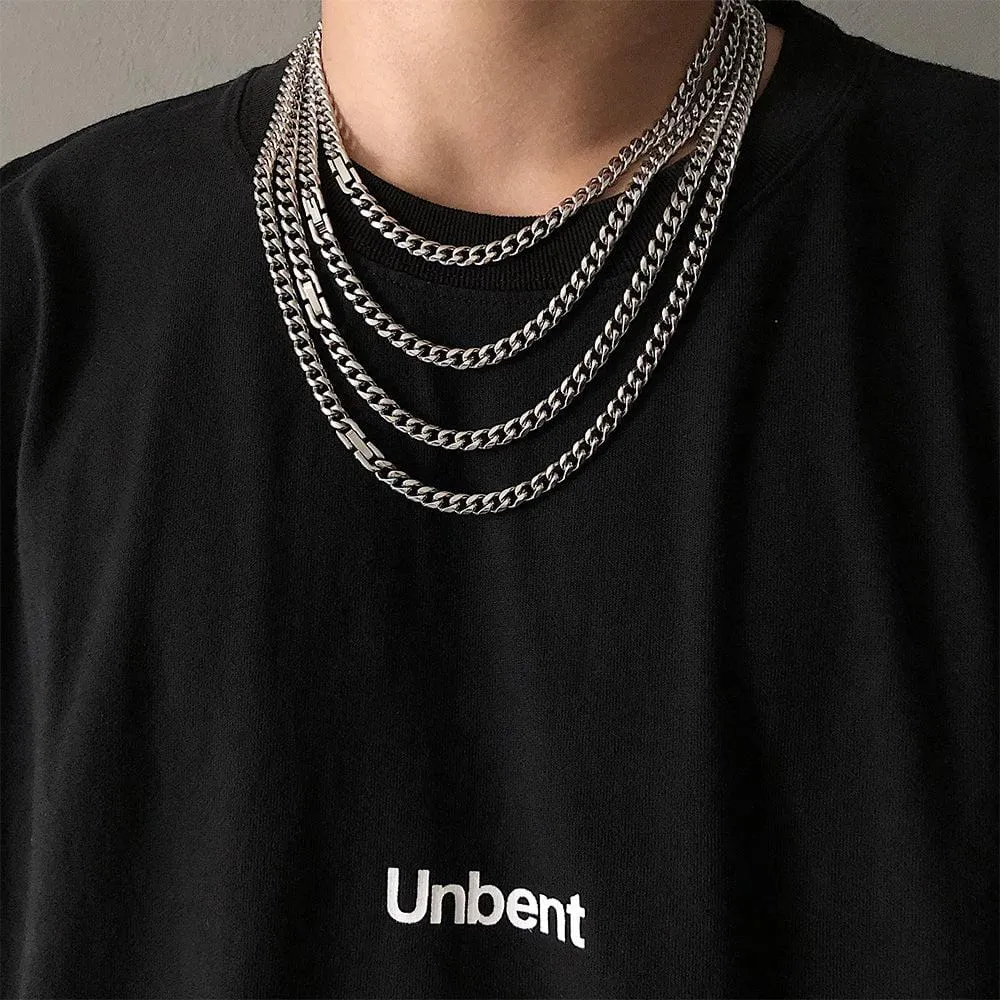 Chicmy-Korean style, Korean men's outfit, minimalist style, street fashion6MM CHAIN CUBAN NECKLACE