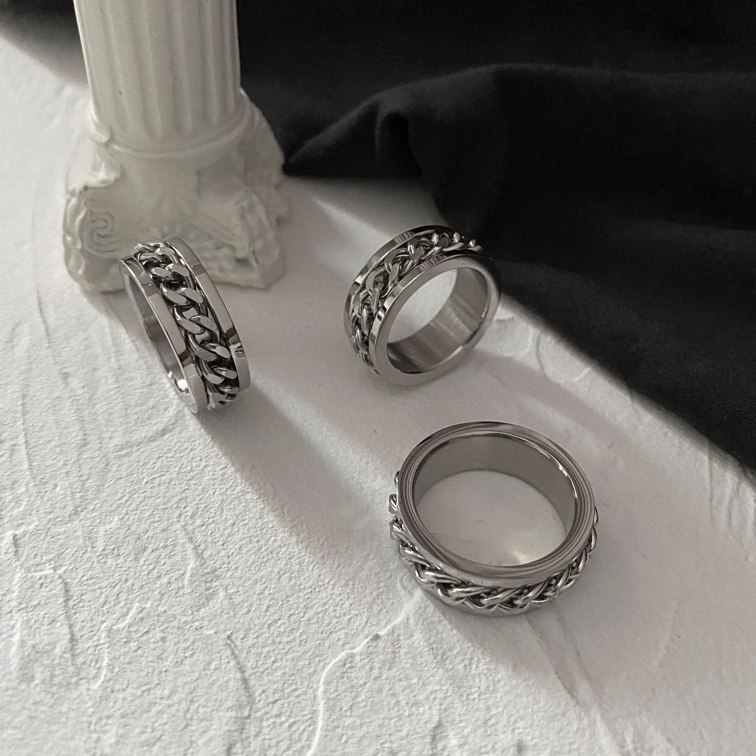 Chicmy-Korean style, Korean men's outfit, minimalist style, street fashionCHAIN RING 05