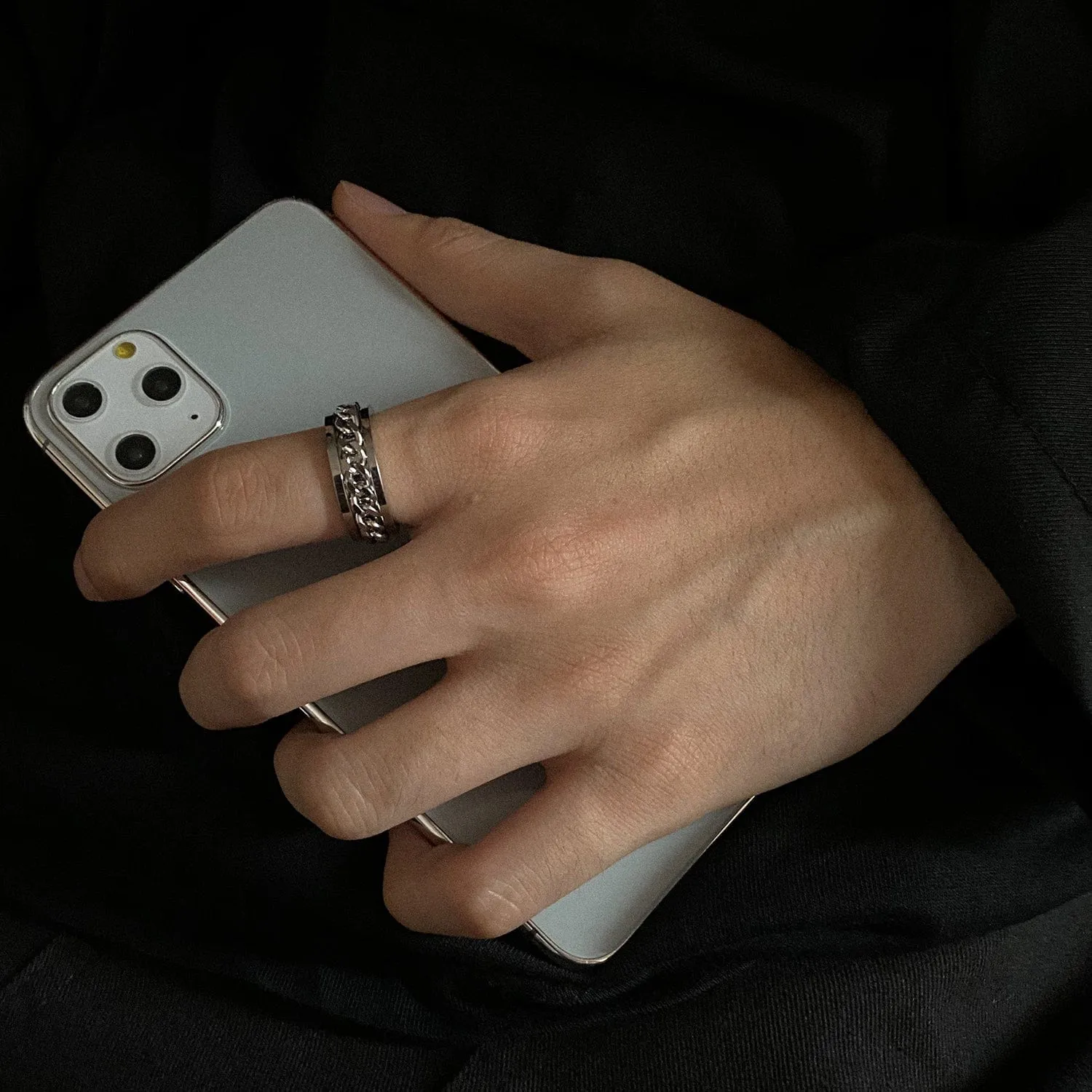 Chicmy-Korean style, Korean men's outfit, minimalist style, street fashionCHAIN RING 05