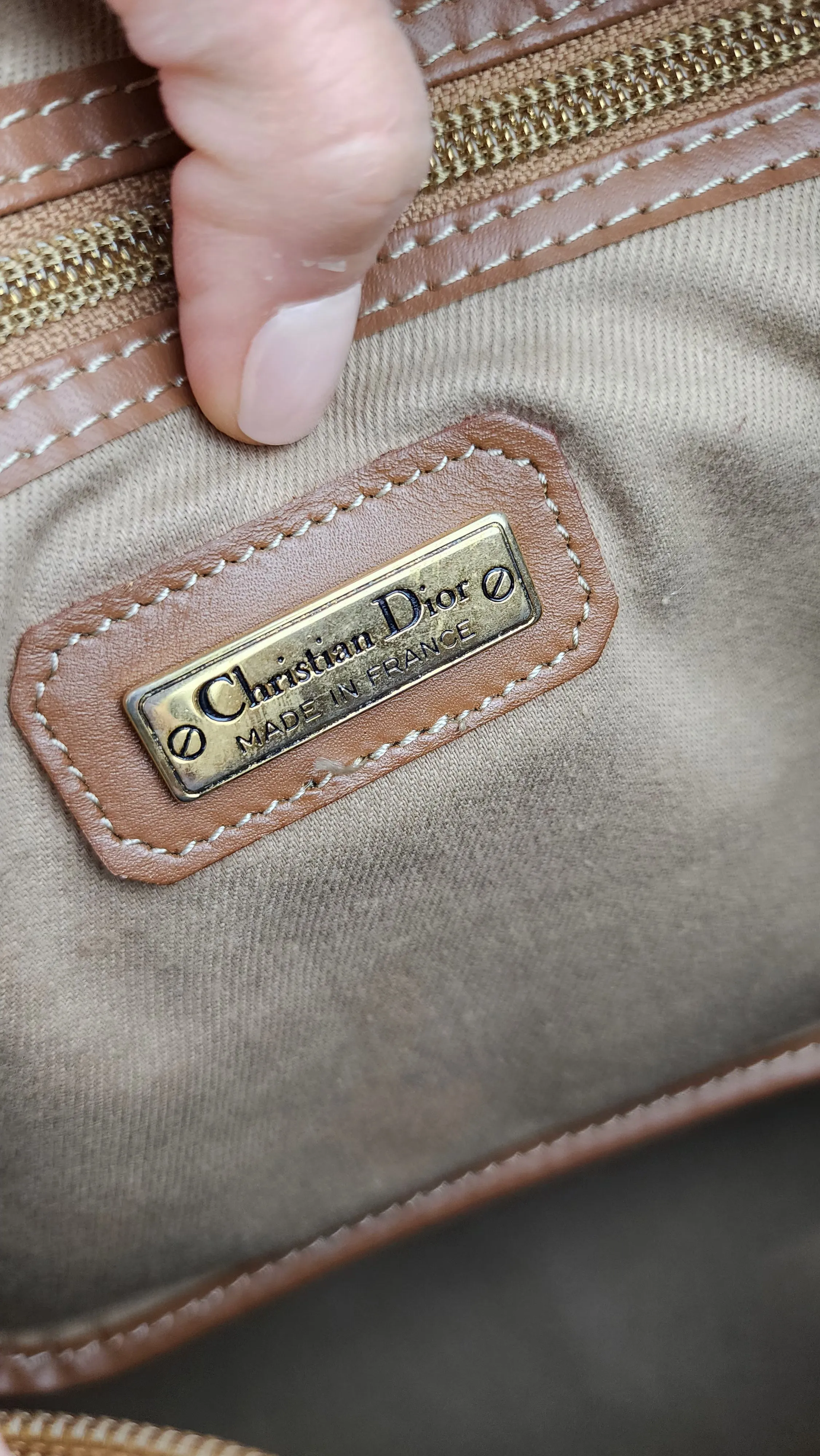 Christian Dior Honey Comb Boston Travel Bag