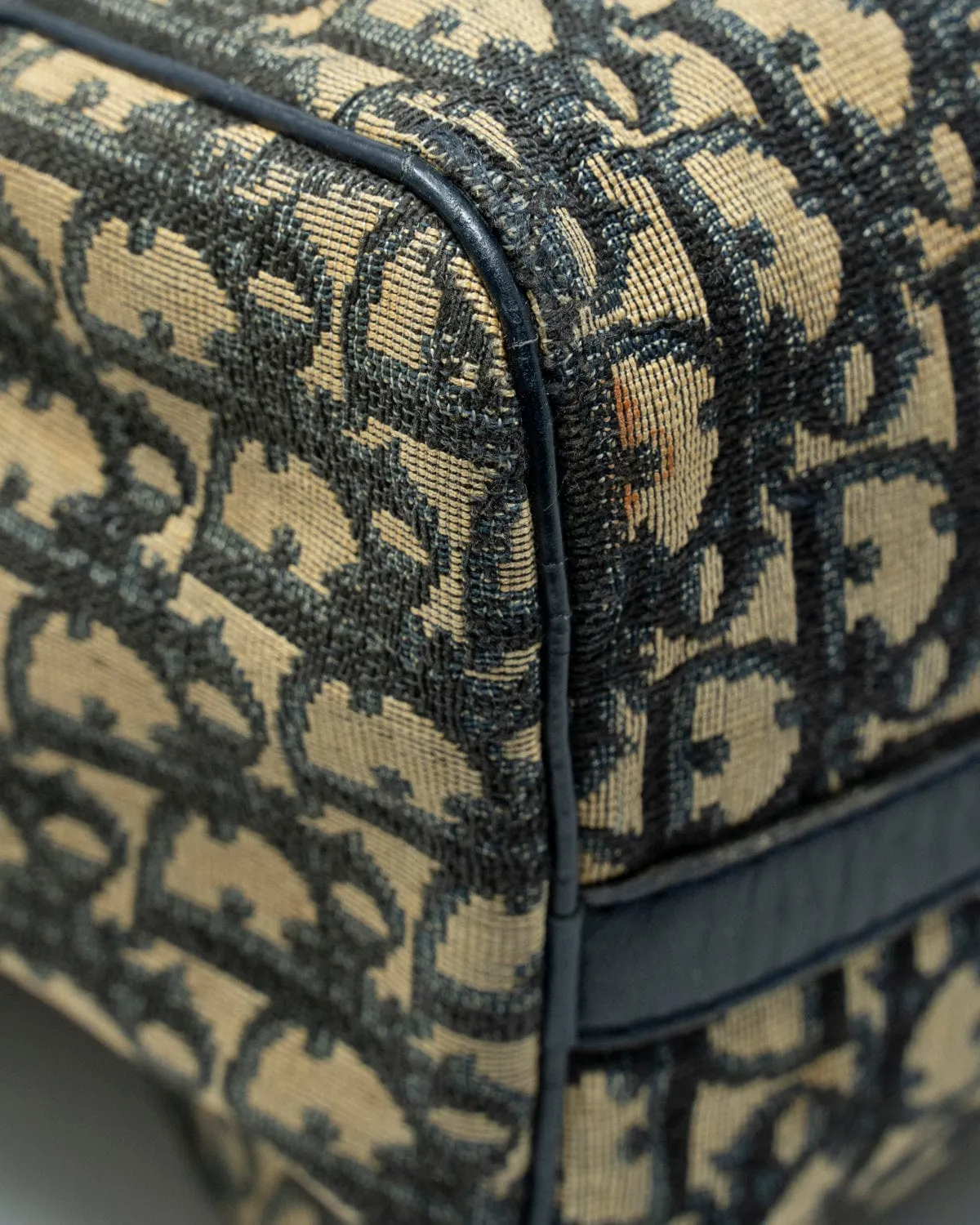 Christian Dior Navy Oblique Boston Bag ASL2355