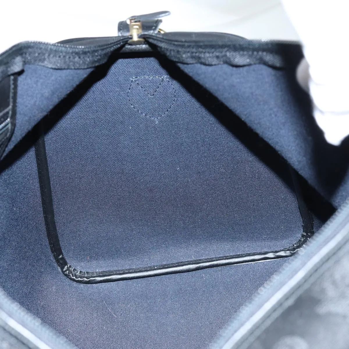 CHRISTIAN DIOR Trotter Canvas Boston Bag 2way Black Auth yk11514