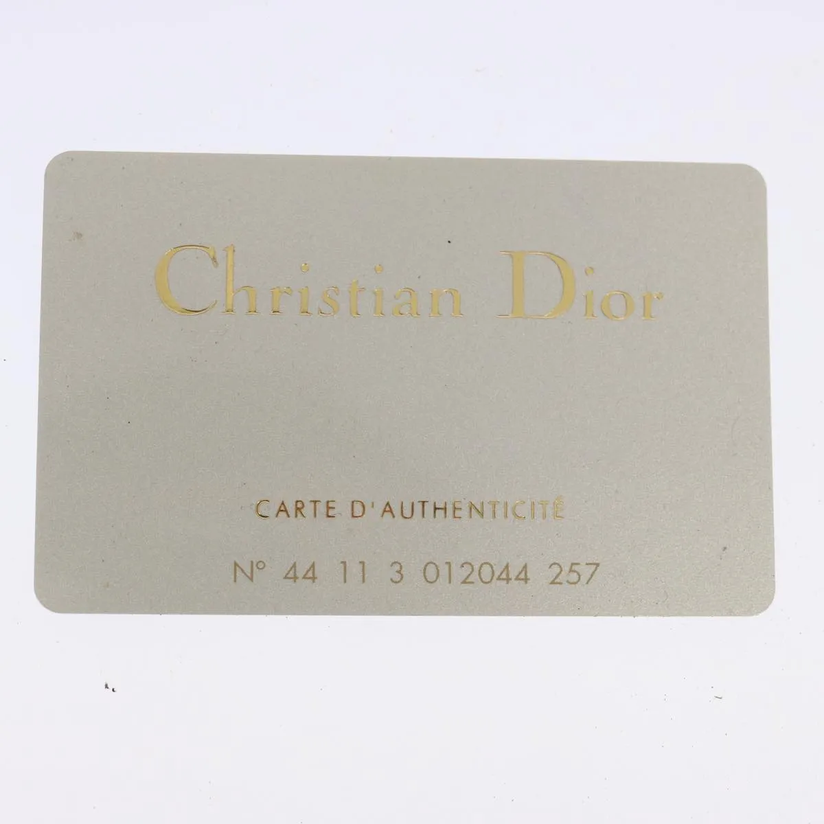 CHRISTIAN DIOR Trotter Canvas Boston Bag Navy Auth 75131