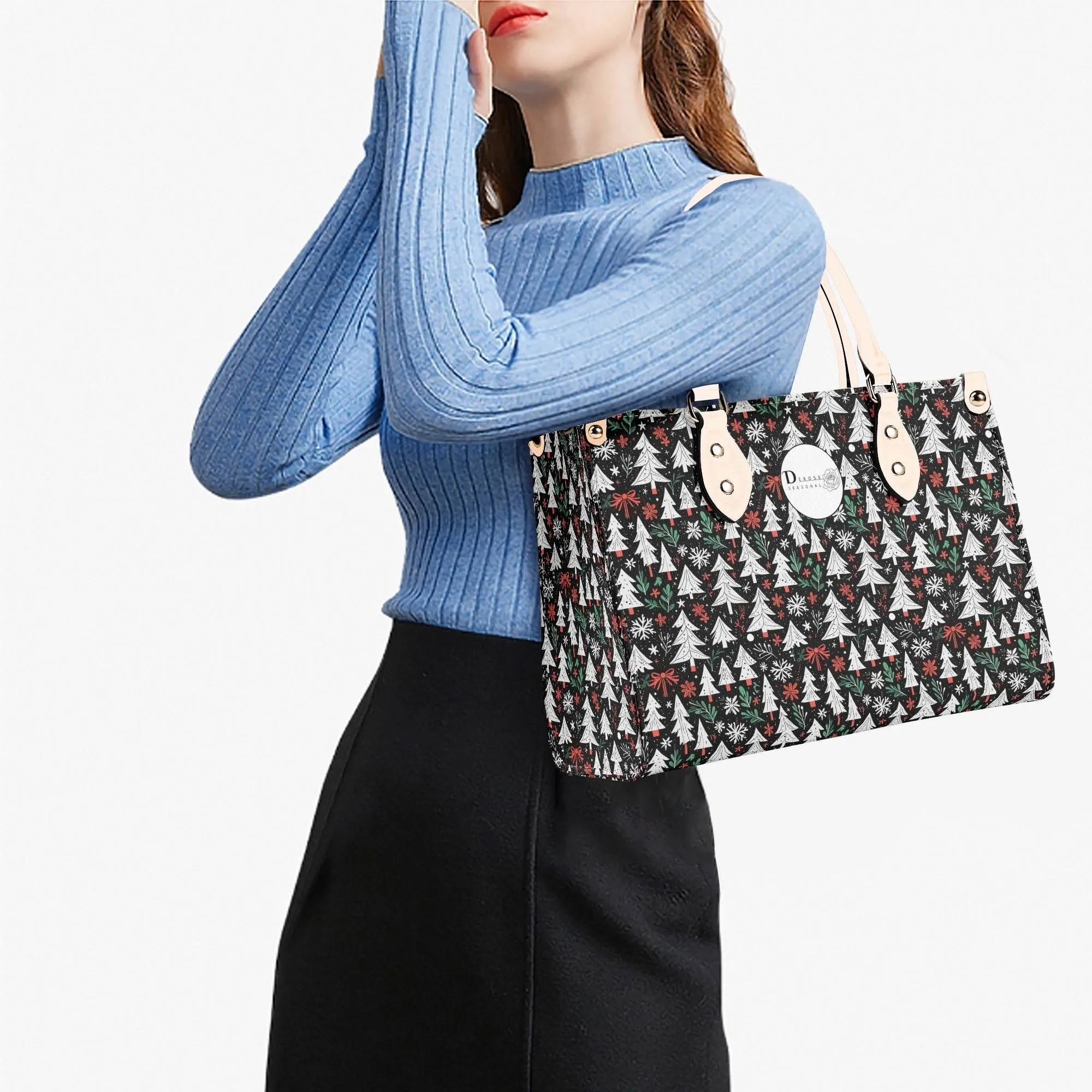 Christmas Tree Luxury Women Leather Handbag (3 sizes)