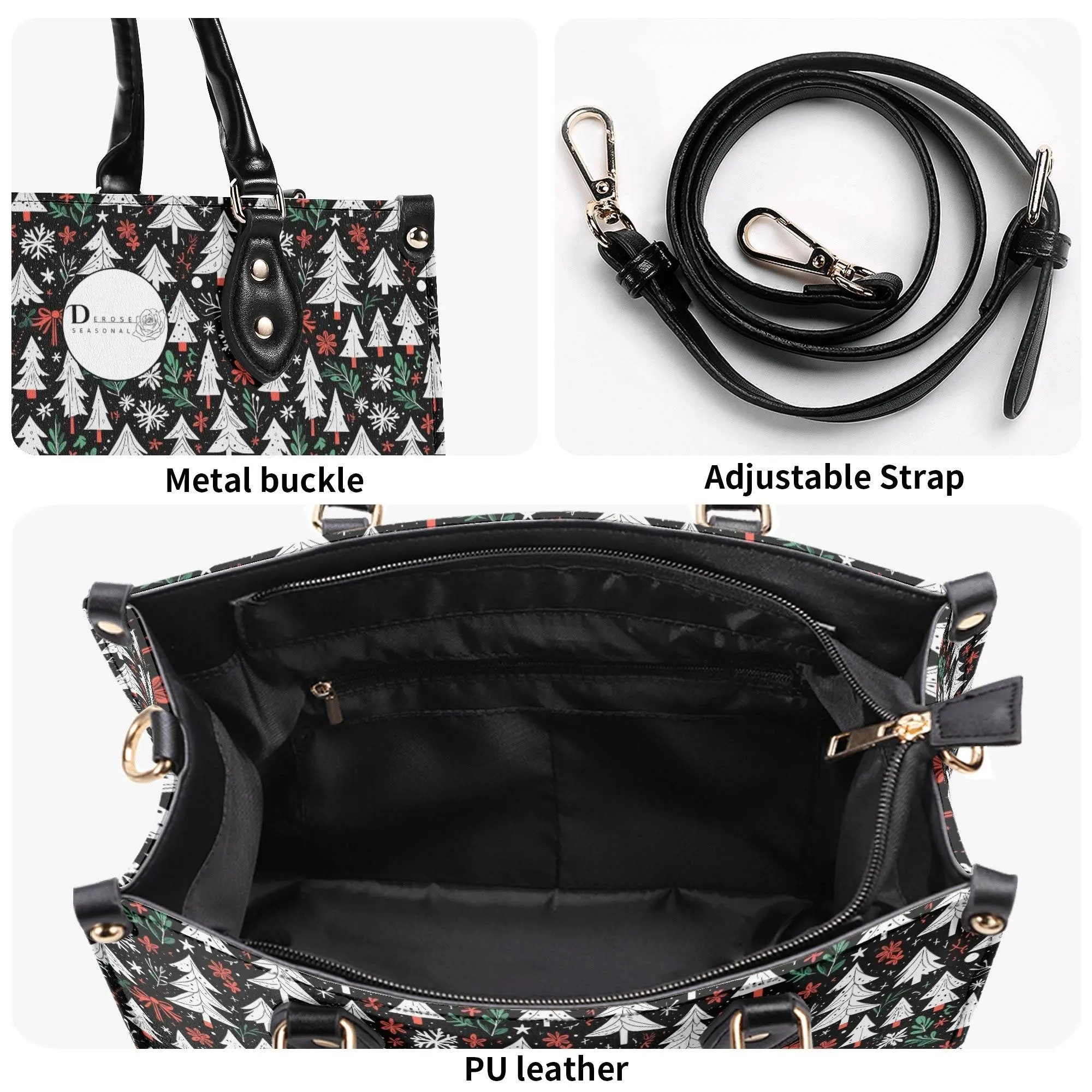 Christmas Tree Luxury Women Leather Handbag (3 sizes)