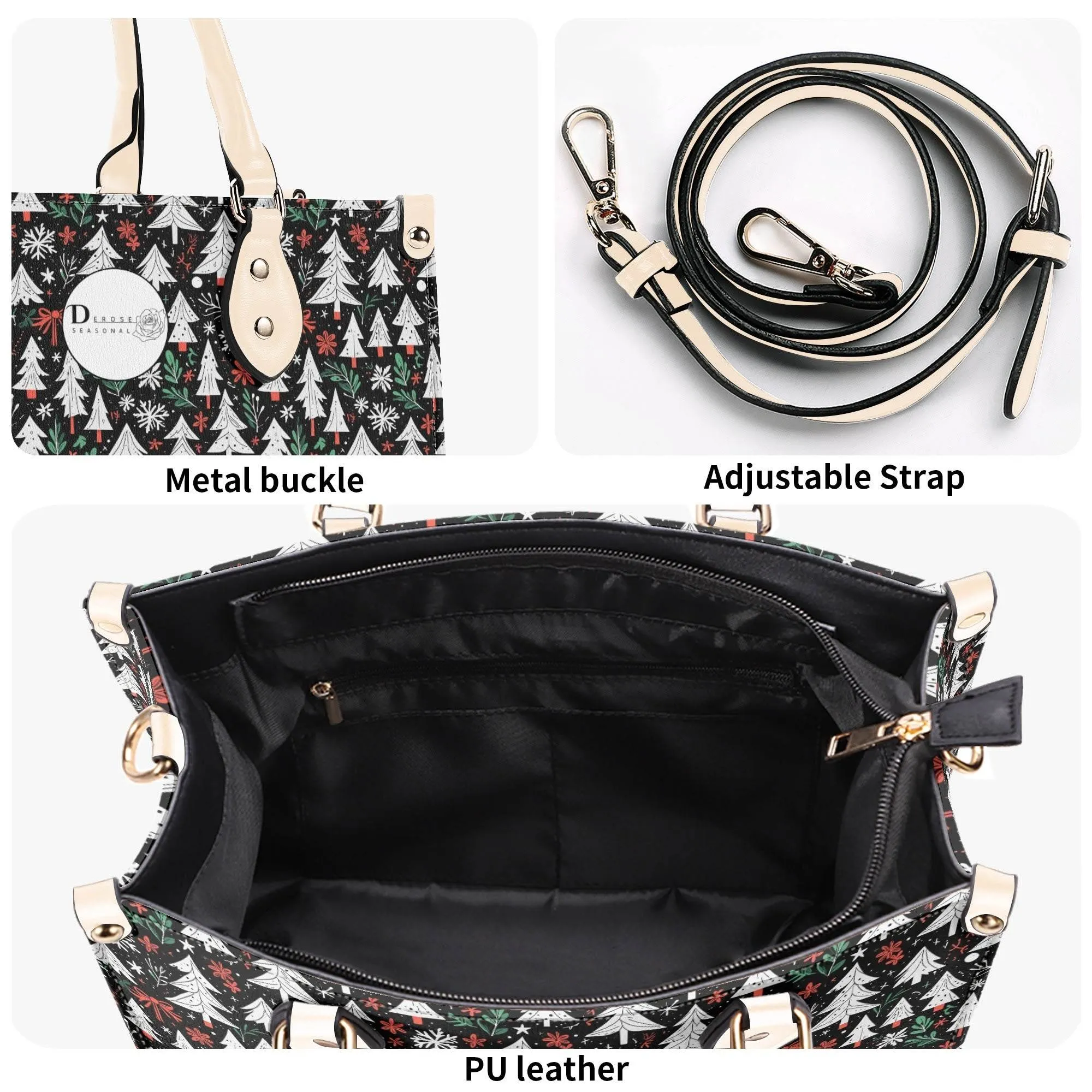 Christmas Tree Luxury Women Leather Handbag (3 sizes)