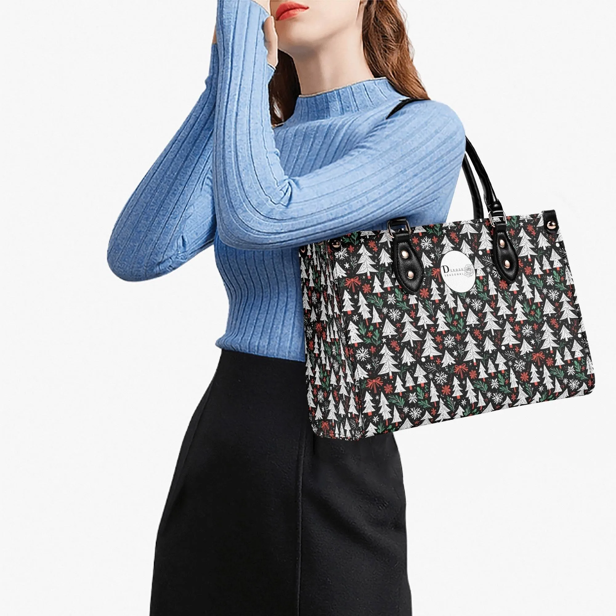 Christmas Tree Luxury Women Leather Handbag (3 sizes)