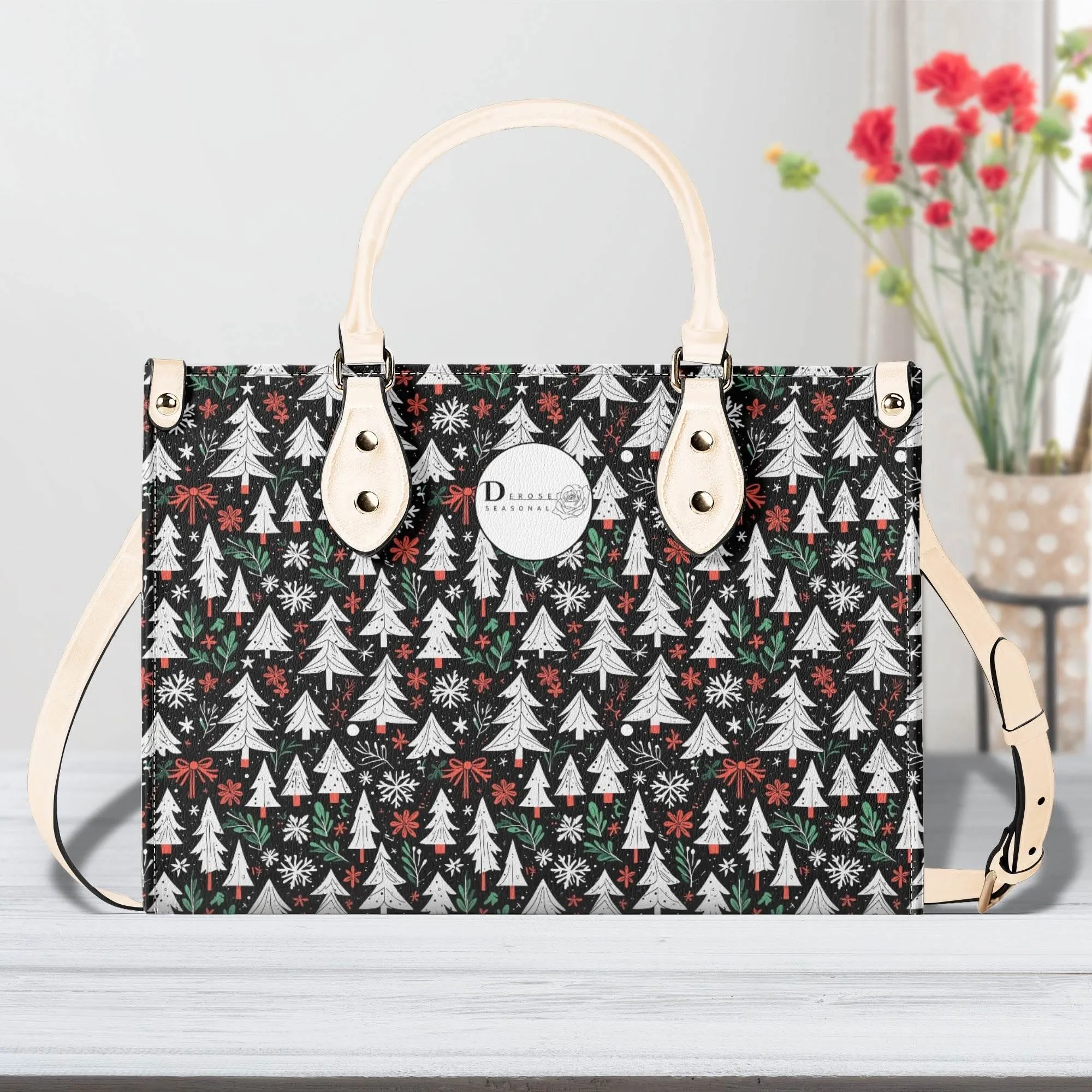 Christmas Tree Luxury Women Leather Handbag (3 sizes)