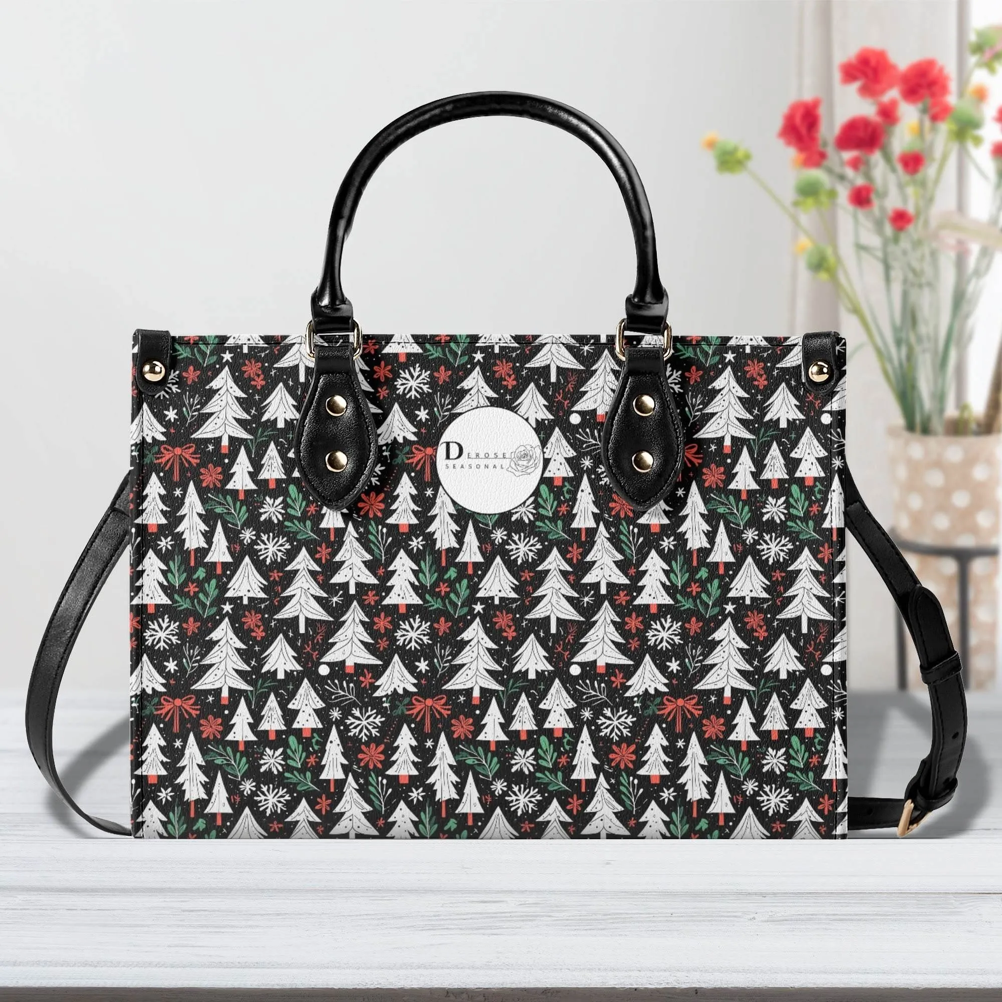 Christmas Tree Luxury Women Leather Handbag (3 sizes)
