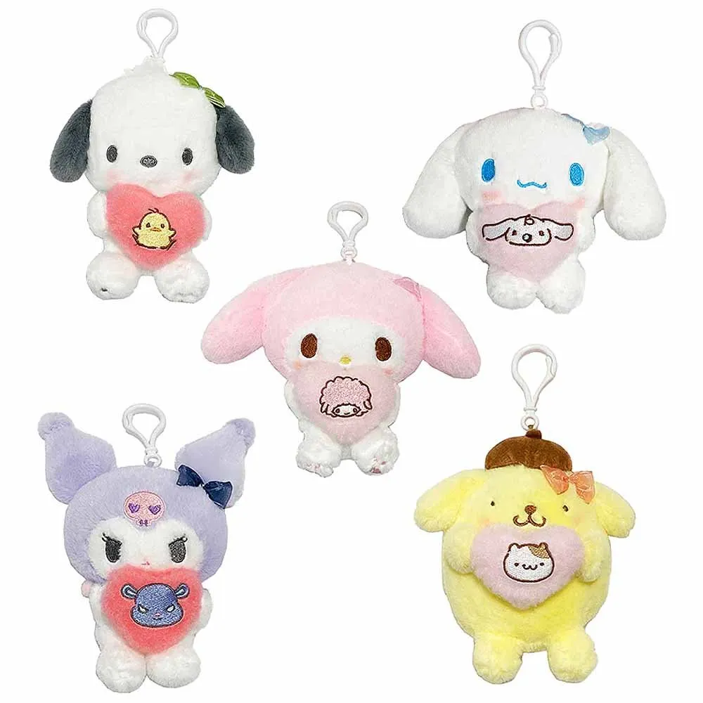 Cinnamoroll Clip-On Heart Plush