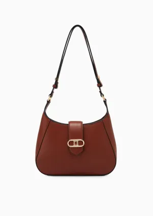 Citrine Hobo Shoulder Bag M  Brown