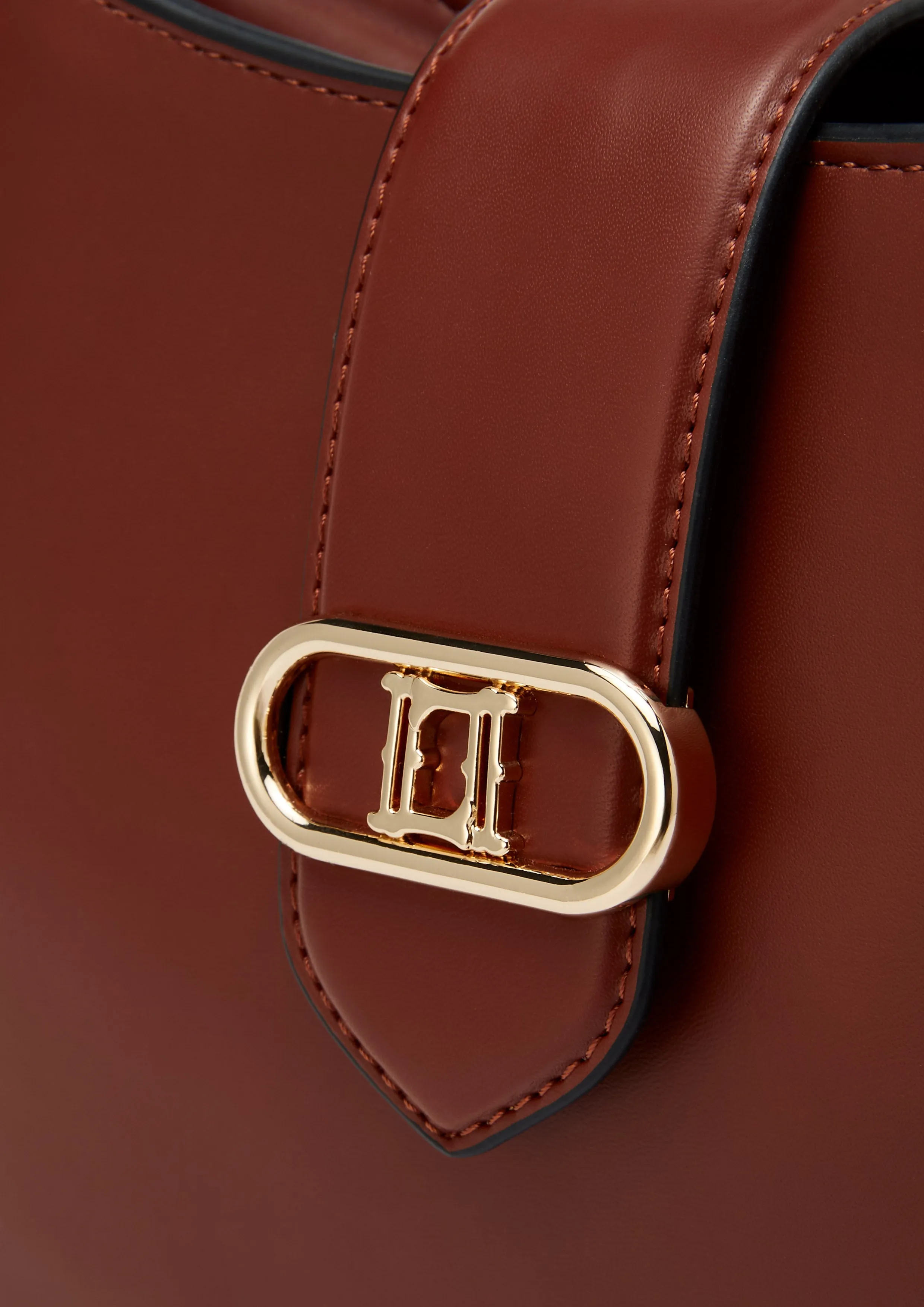 Citrine Hobo Shoulder Bag M  Brown