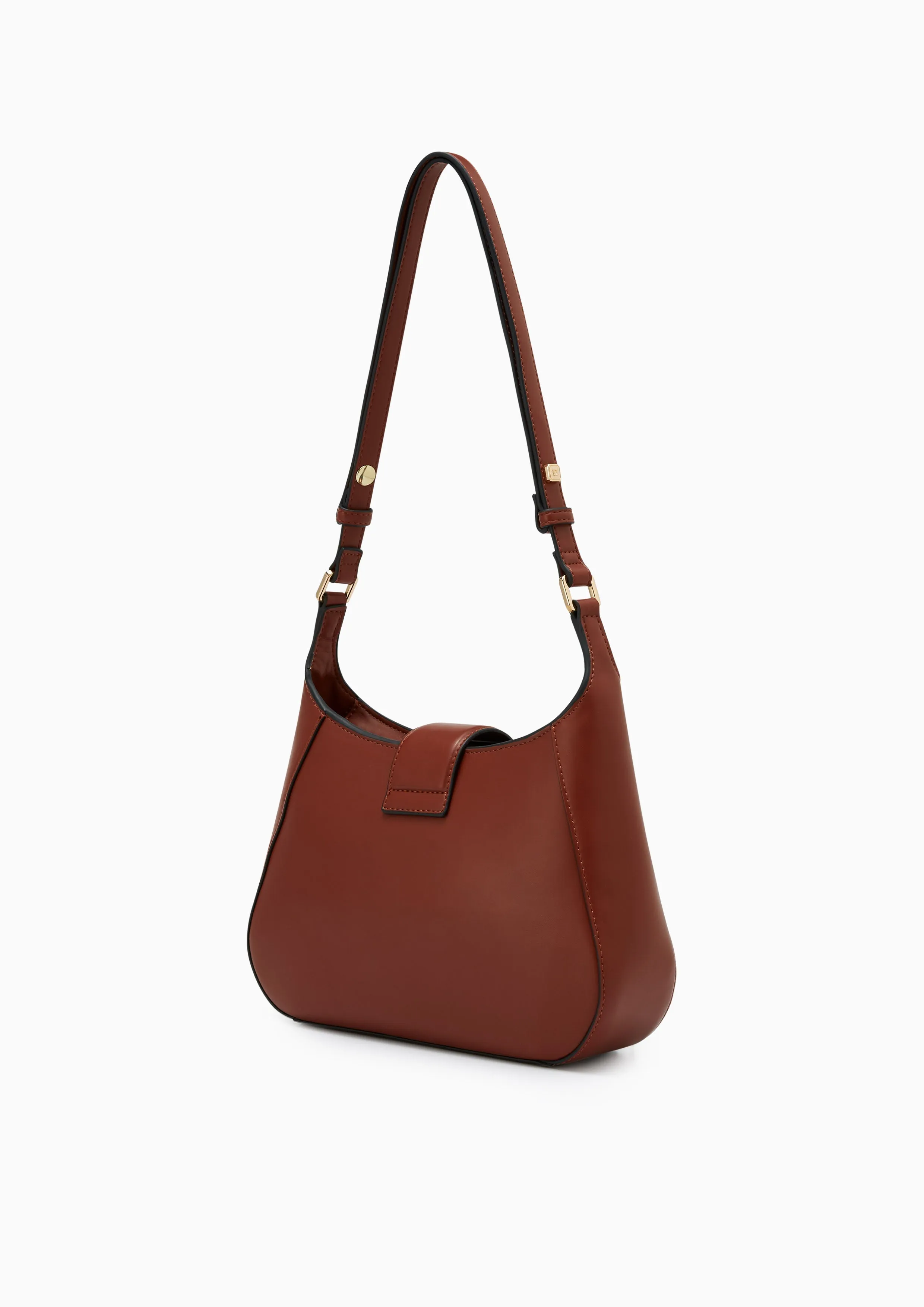 Citrine Hobo Shoulder Bag M  Brown