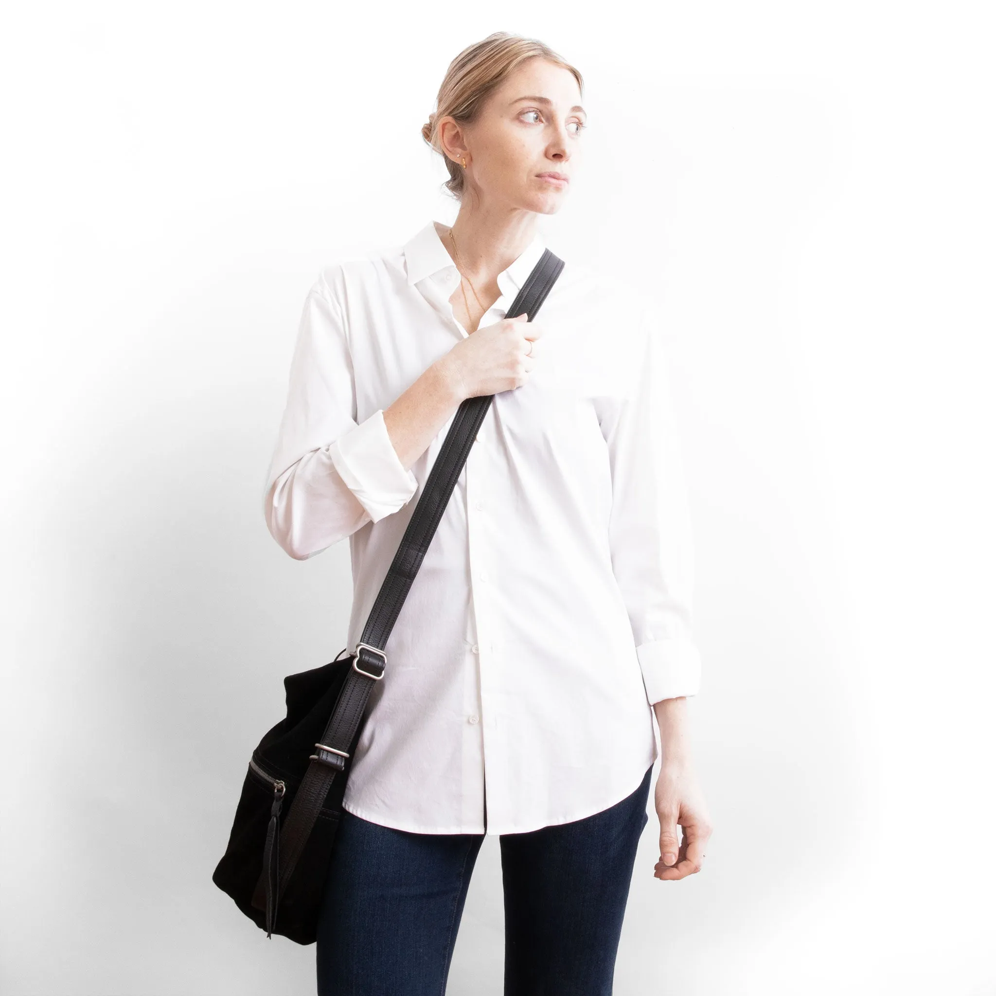city safari™ | black suede | 3 in 1 adjustable | choose size   lining   pulls   hardware finish