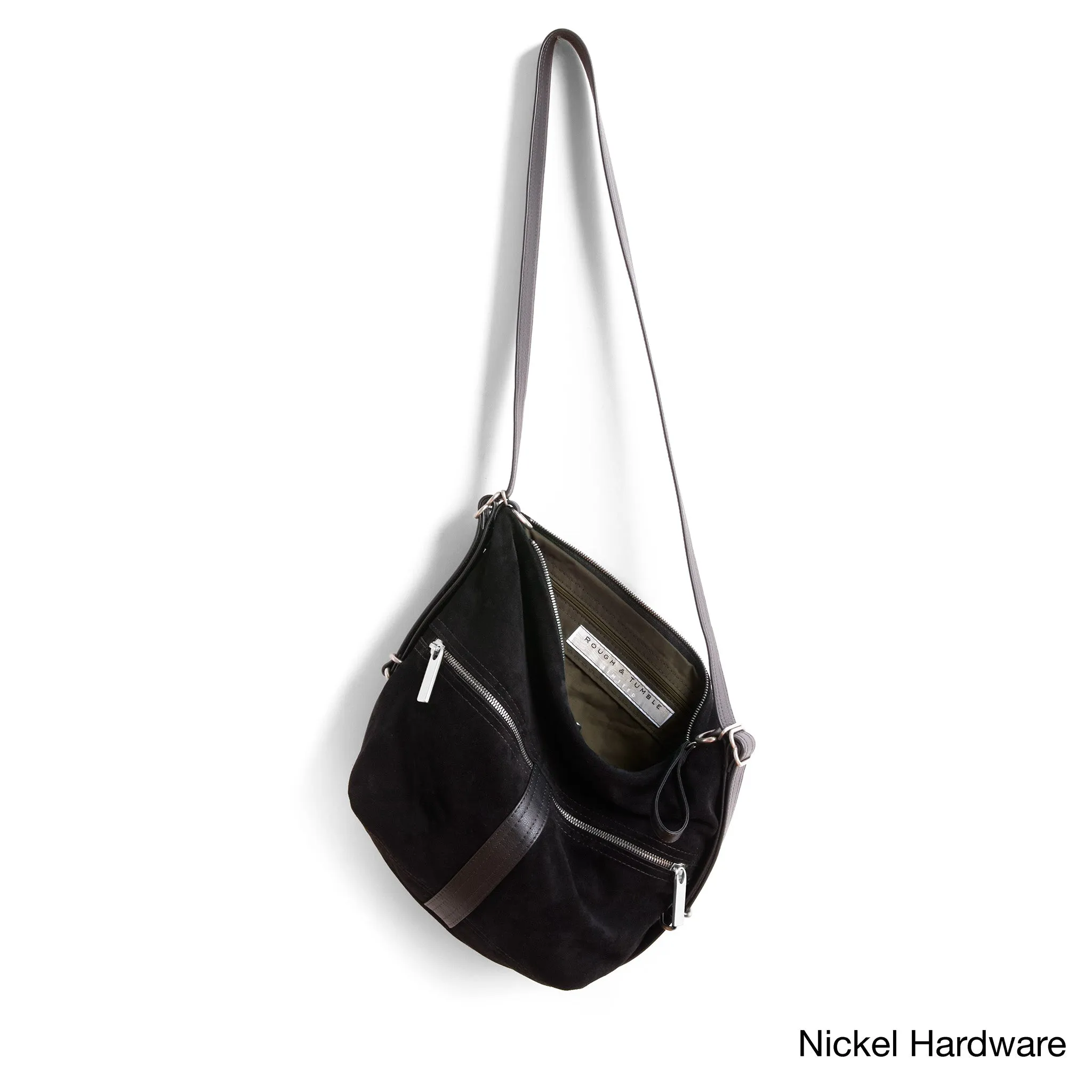 city safari™ | black suede | 3 in 1 adjustable | choose size   lining   pulls   hardware finish