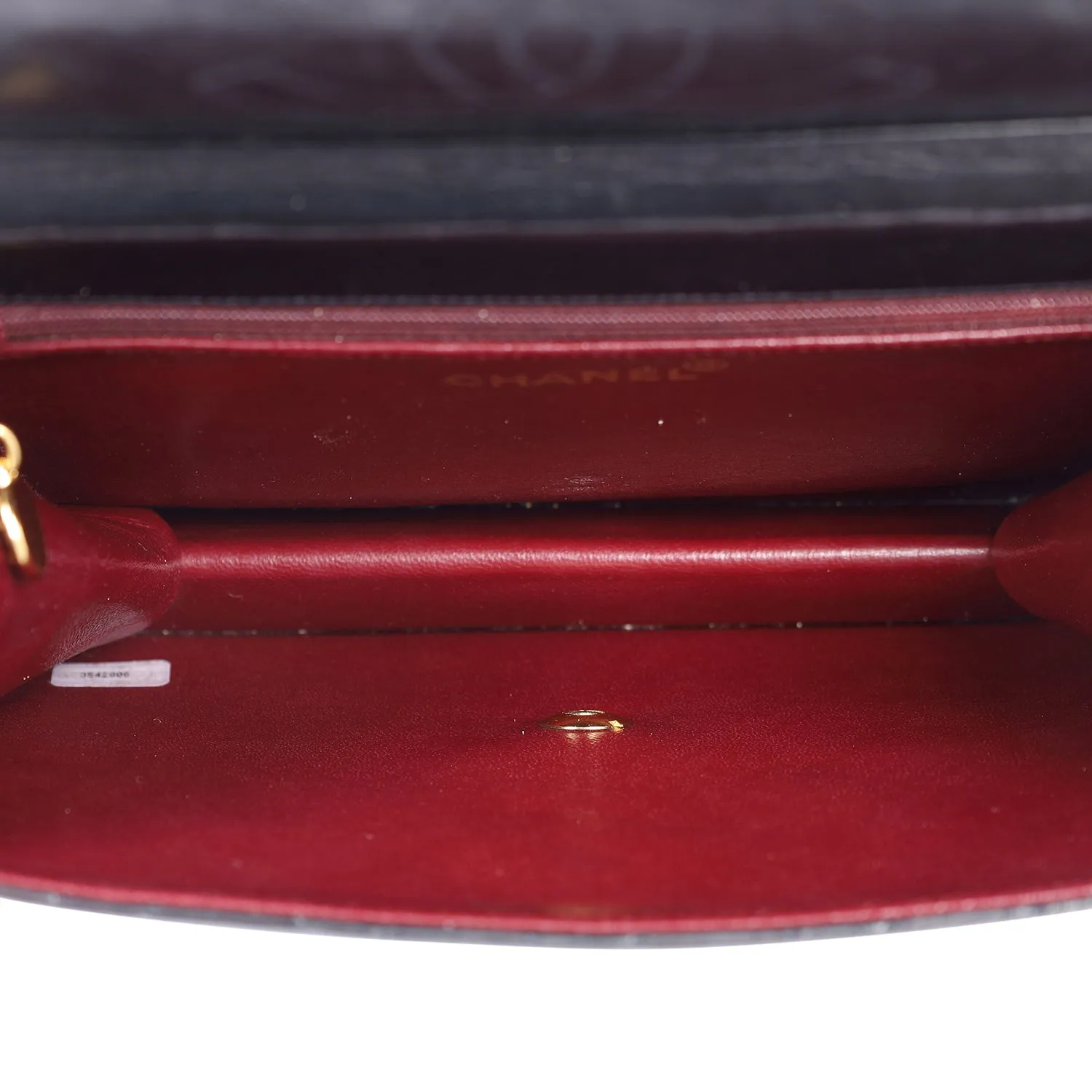 Classic CC Front Flap Lambskin Leather Shoulder Bag