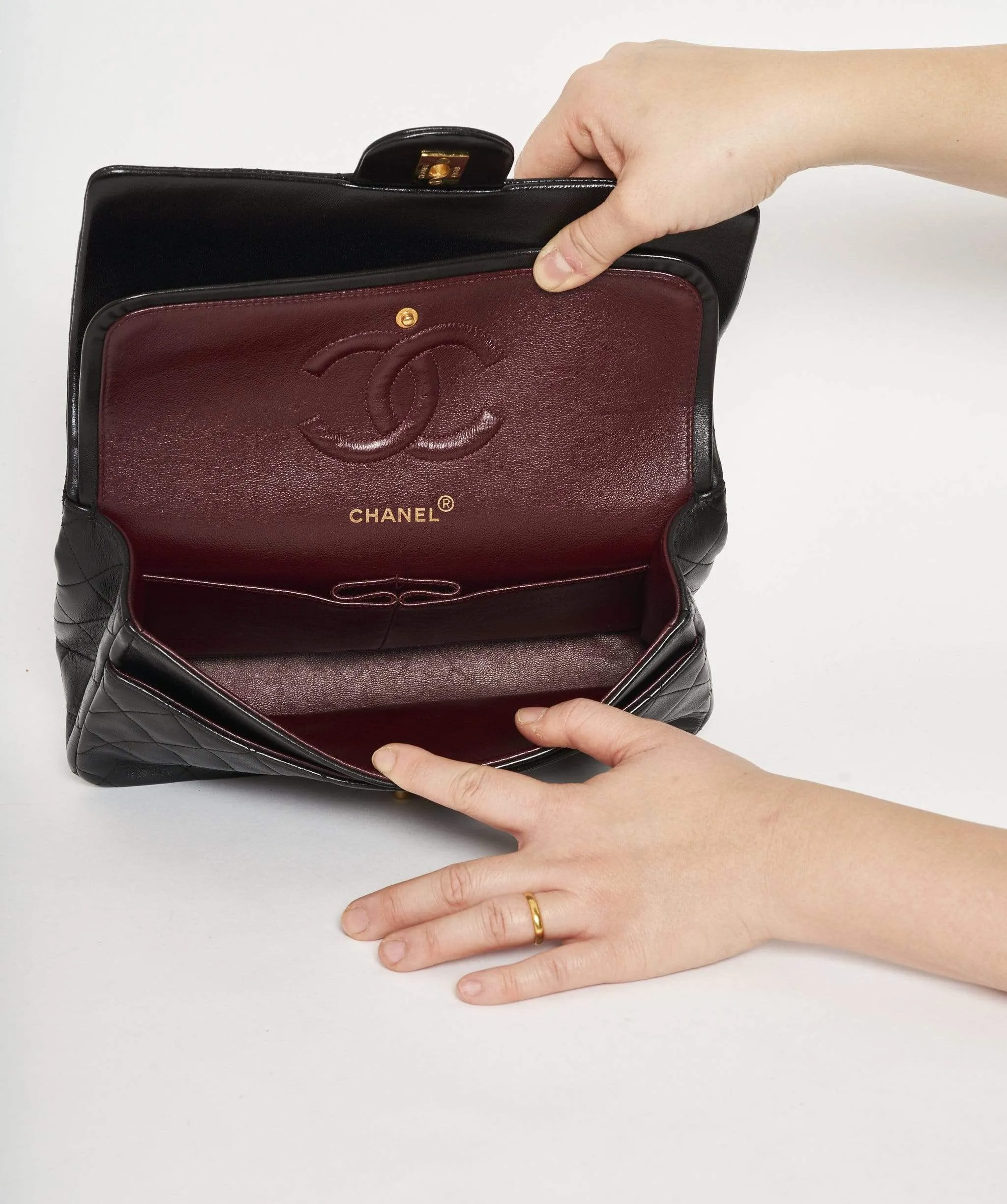 Classic chanel flap 10 inch black