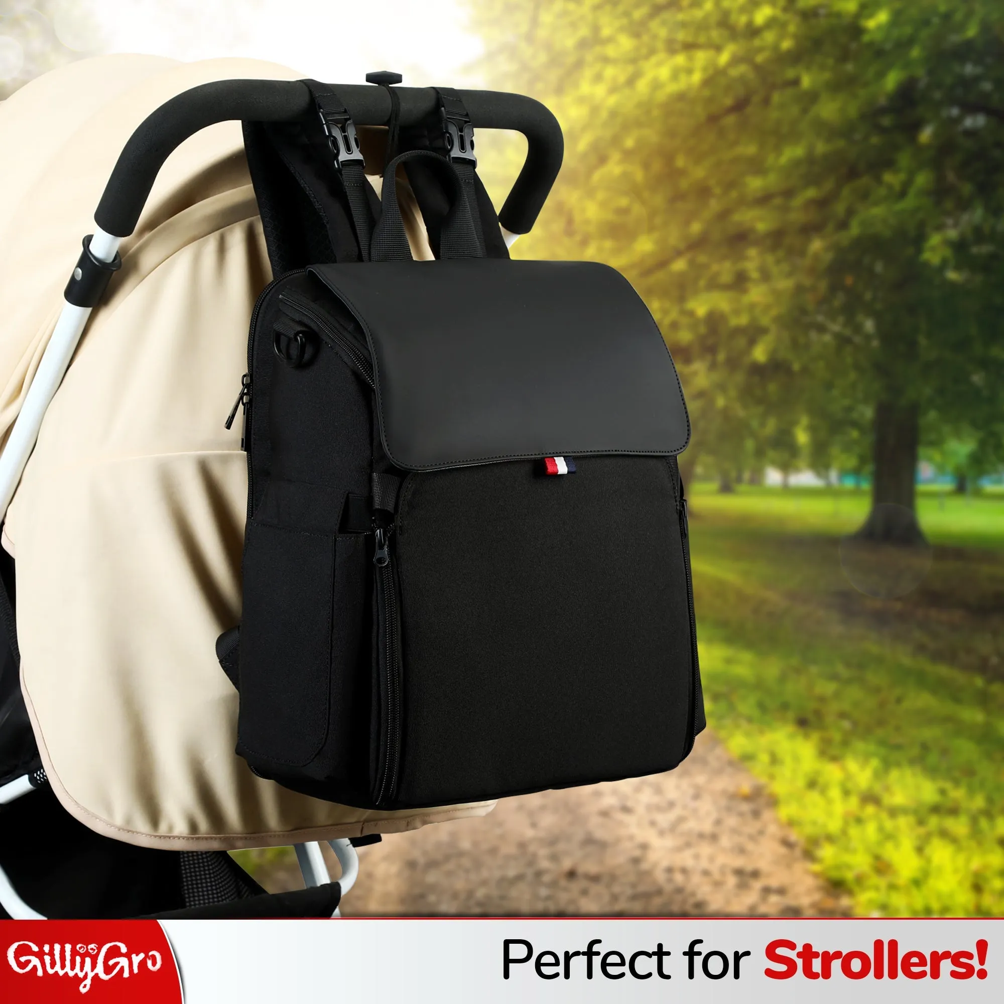 Classic Gray Gillygro Multipurpose Baby Backpack
