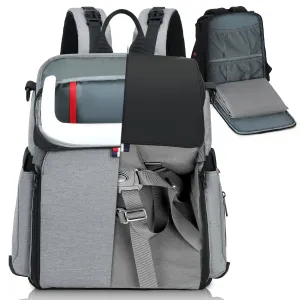 Classic Gray Gillygro Multipurpose Baby Backpack