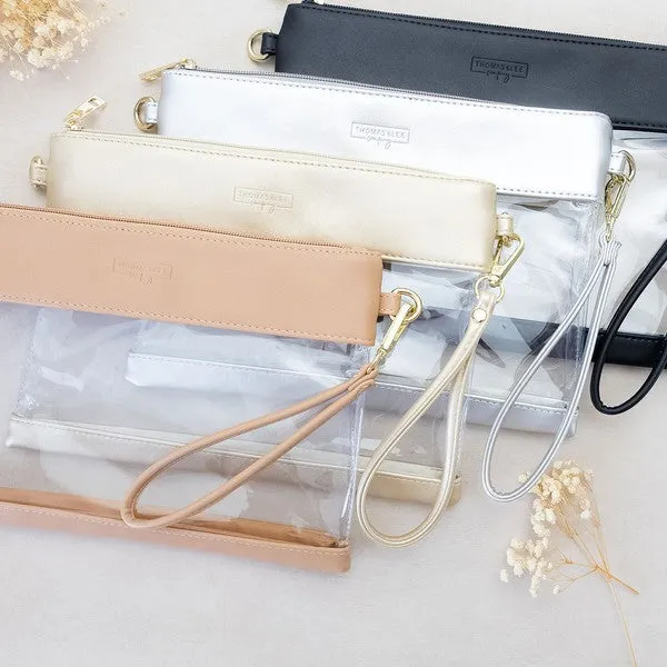 Clear Gameday Wristlet - Stadium Approved Small Handbag