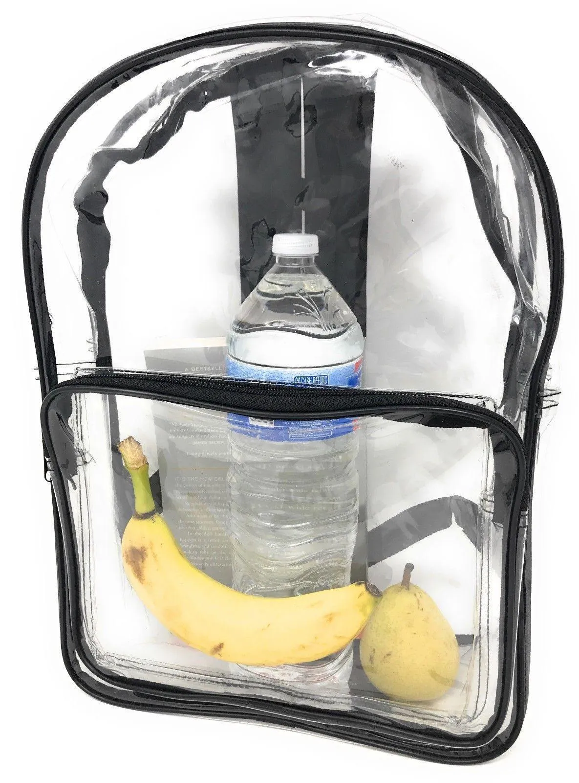 Clear Transparent Backpack Book Bag School Concerts Sports Stadium TSA Security