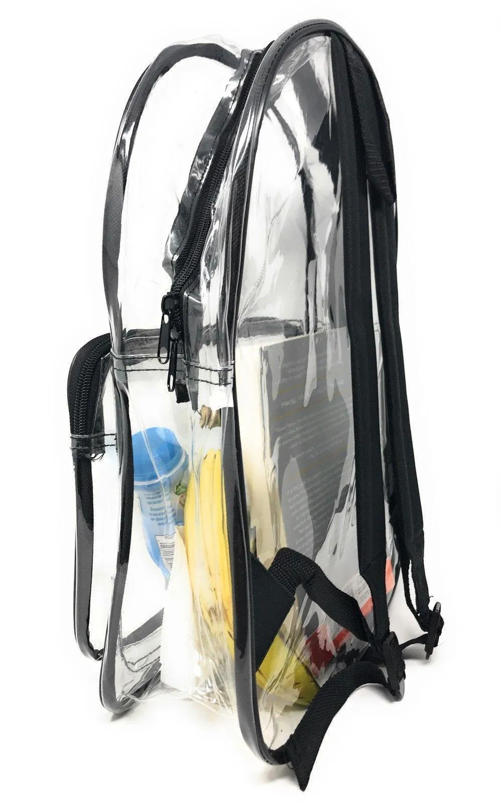 Clear Transparent Backpack Book Bag School Concerts Sports Stadium TSA Security