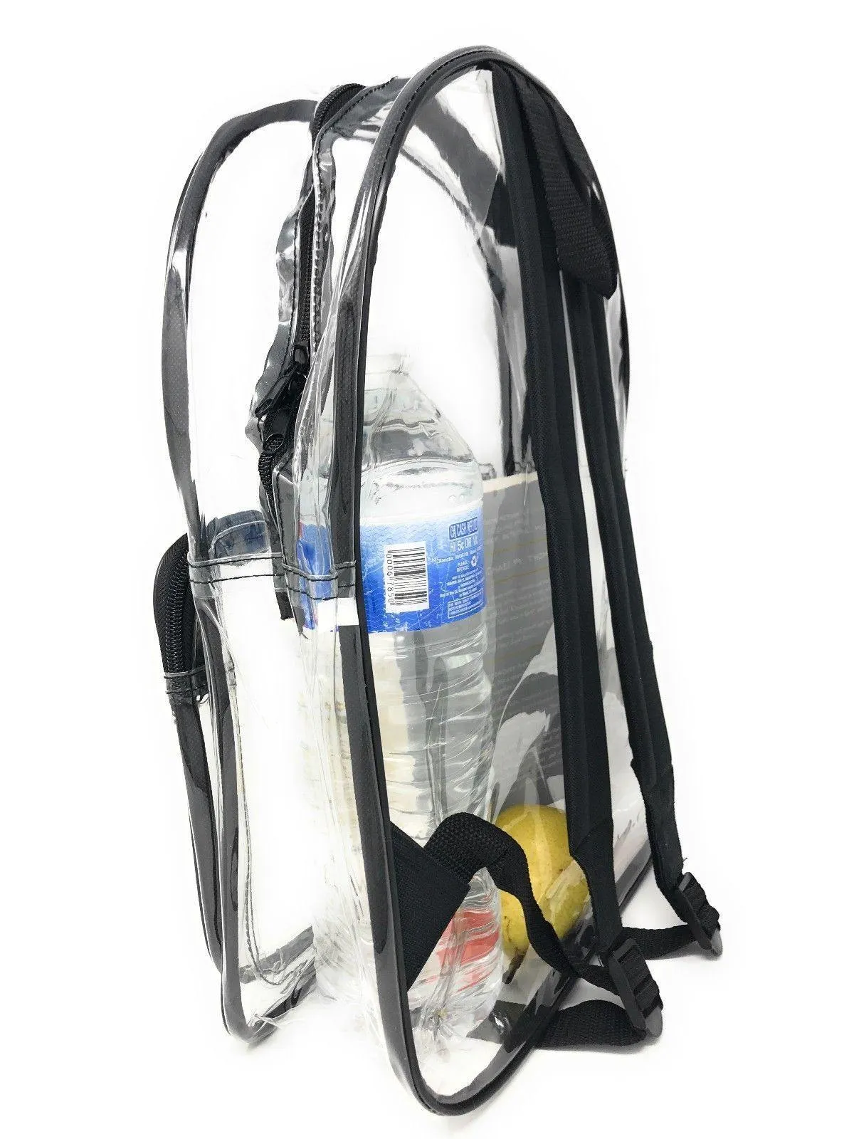 Clear Transparent Backpack Book Bag School Concerts Sports Stadium TSA Security