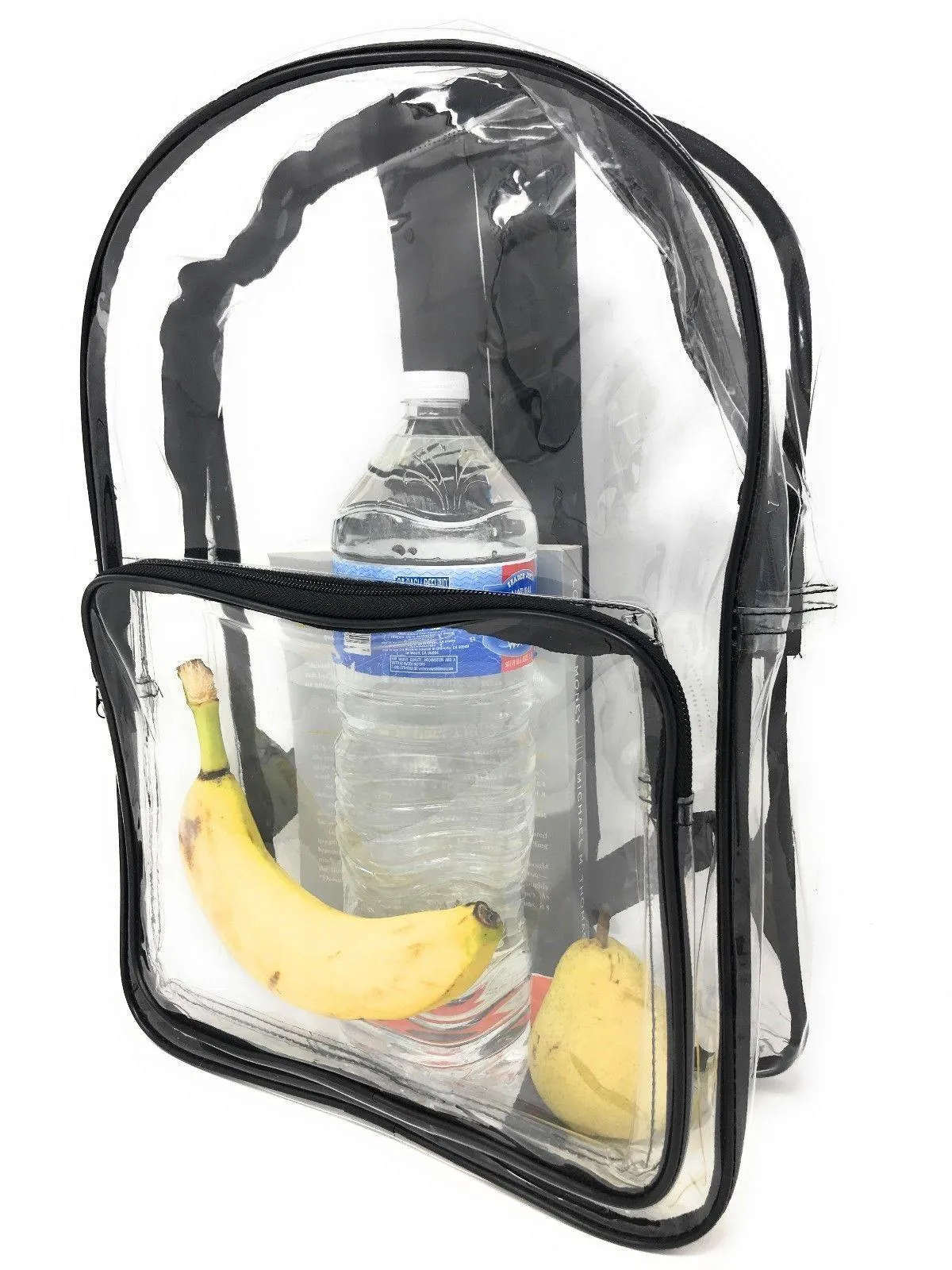 Clear Transparent Backpack Book Bag School Concerts Sports Stadium TSA Security