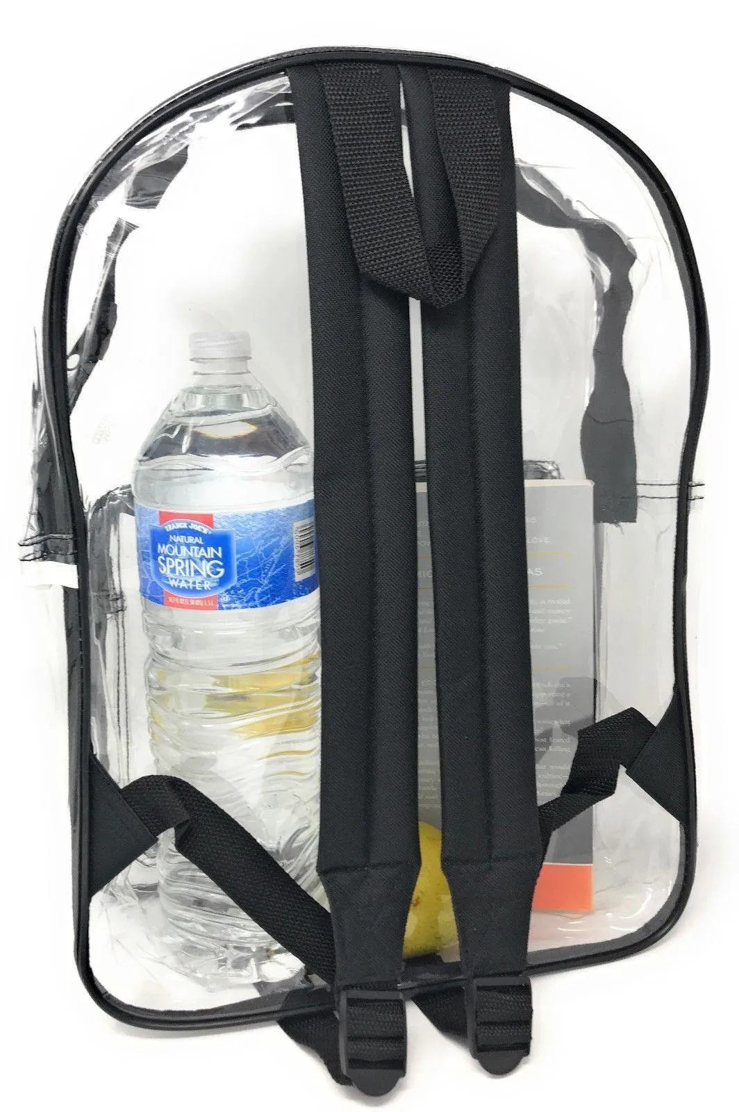 Clear Transparent Backpack Book Bag School Concerts Sports Stadium TSA Security