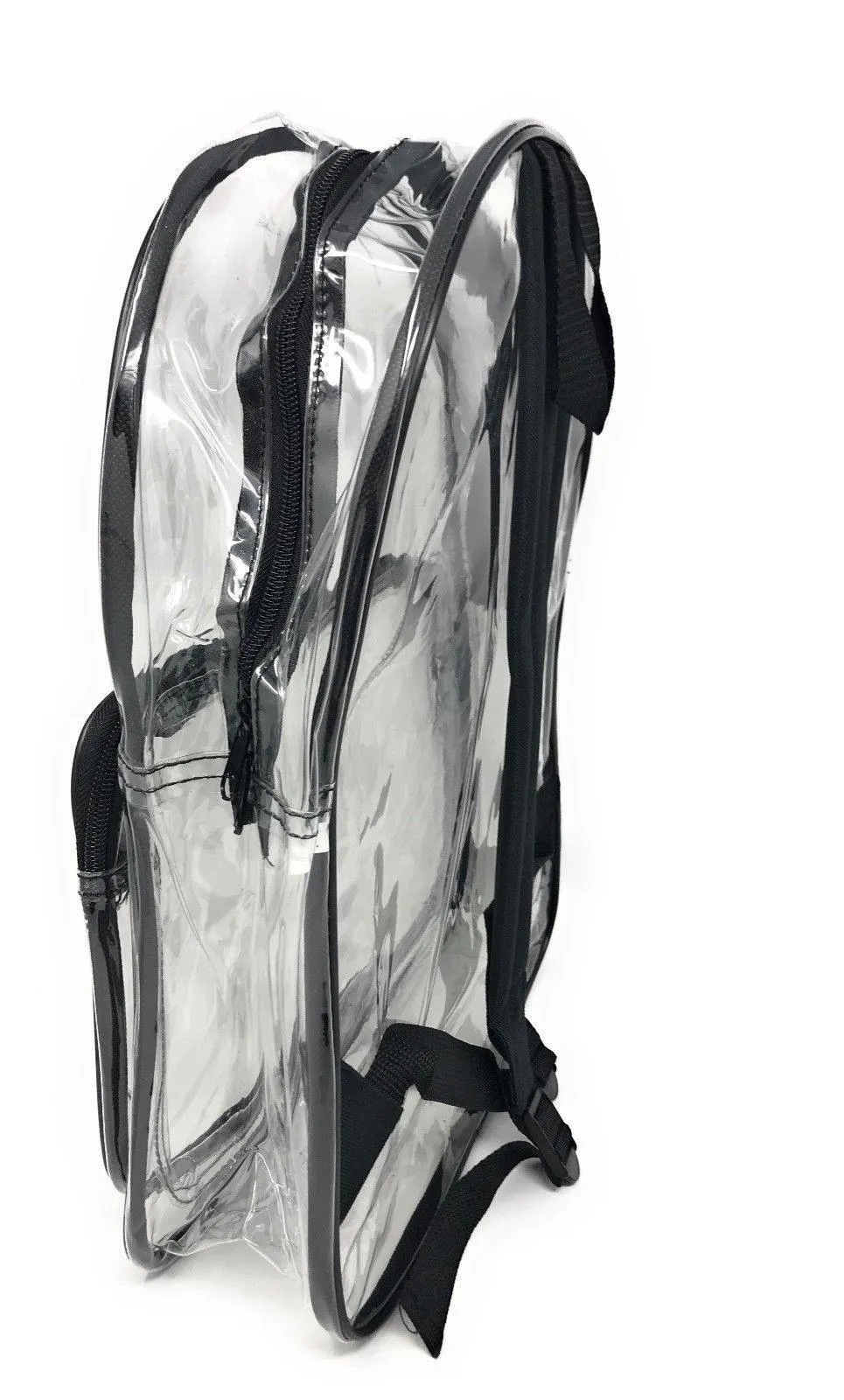 Clear Transparent Backpack Book Bag School Concerts Sports Stadium TSA Security