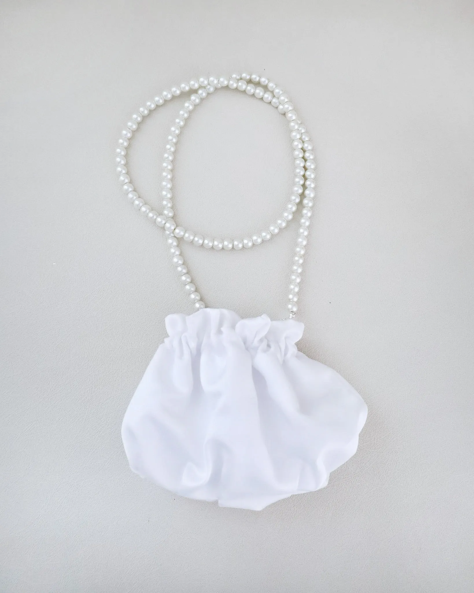 Cleo Pearl Satin Mini Pouch