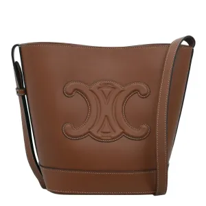 Céline Small Bucket Triomphe Bag Brown 03477B