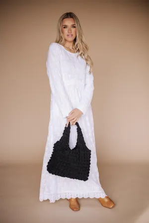 Cloud Puff LDS Temple Shoulder Tote Bag