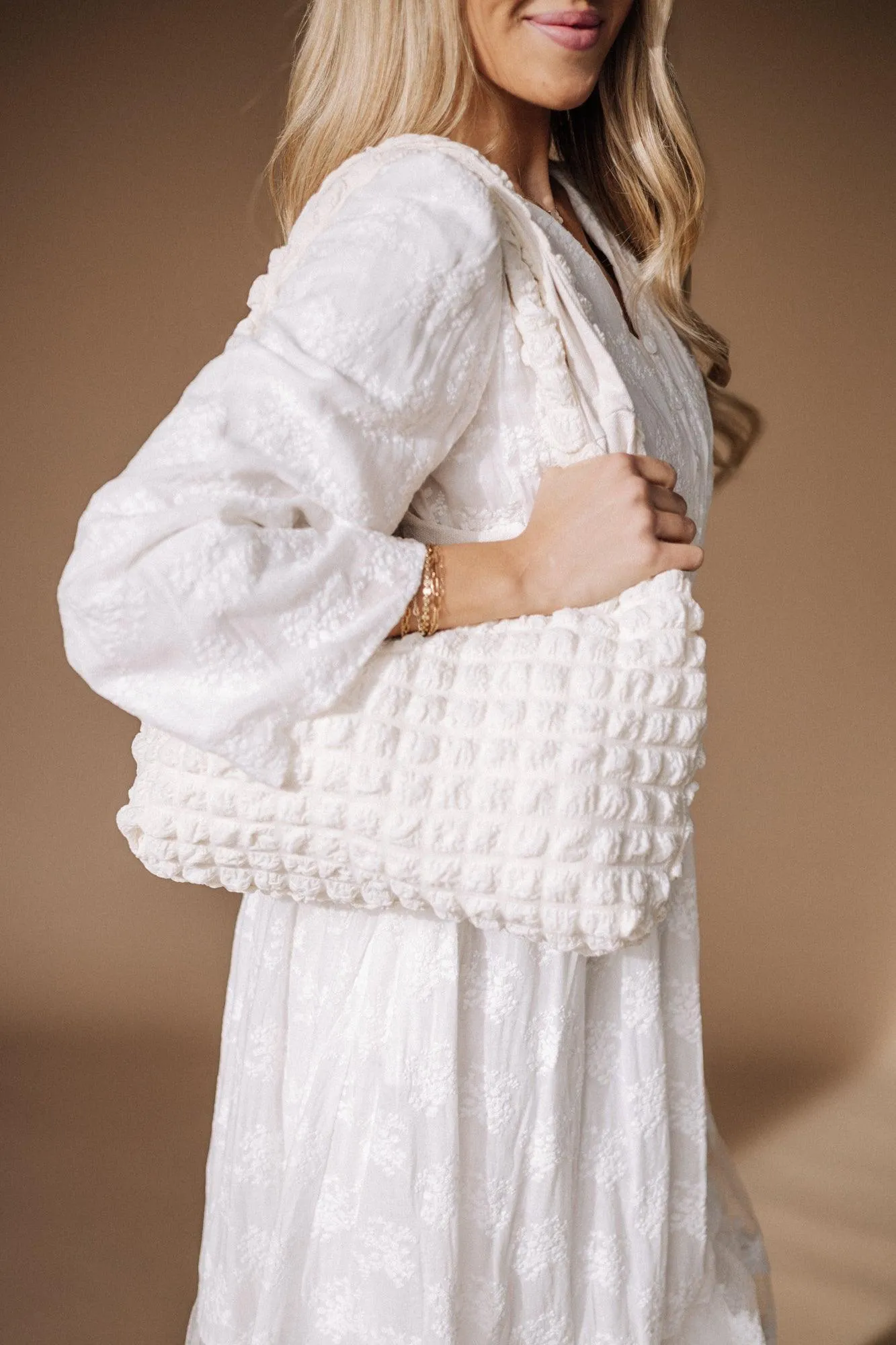 Cloud Puff LDS Temple Shoulder Tote Bag