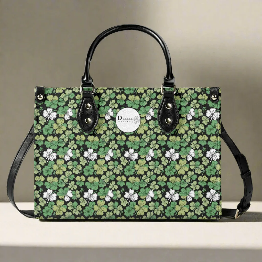 Clover Patch Luxury Women Leather Handbag (3 sizes)