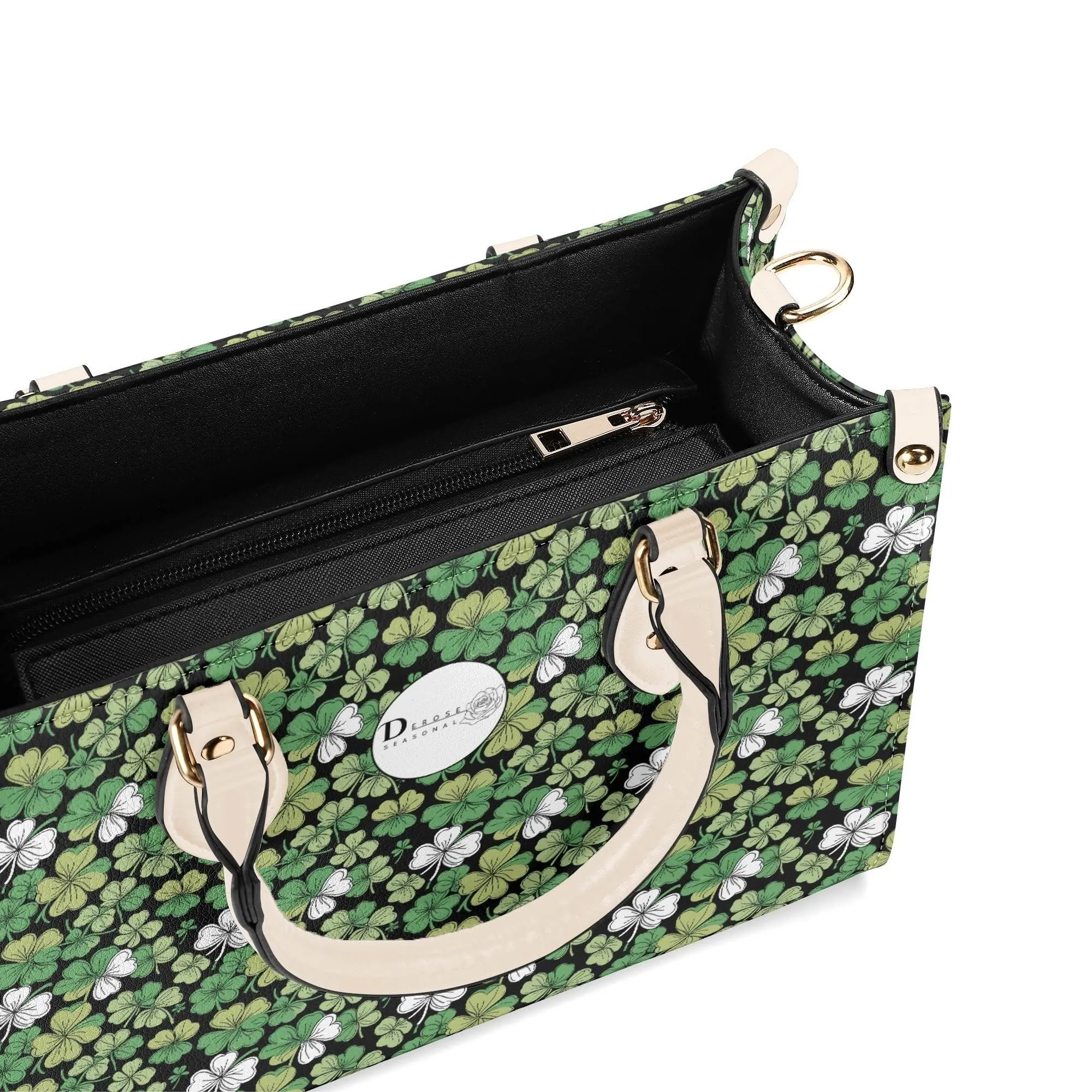 Clover Patch Luxury Women Leather Handbag (3 sizes)
